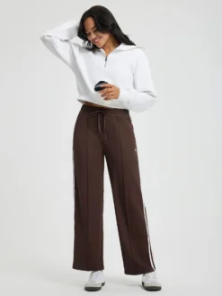 Women’s Running Side-Panel Contrast Fleece Straight-Leg Pants -Baleaf Clothing Shop bgr039 6 0b080bf9 f7d5 4f50 8139 cee90afb0dc6