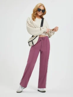 Women’s Running Side-Panel Contrast Fleece Straight-Leg Pants -Baleaf Clothing Shop bgr039 6 80a60ff5 f3bf 4560 bd00 b2bc031fcb61