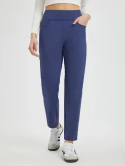 Running Flat-Waist Fleece Tapered Pants -Baleaf Clothing Shop bgr041 2