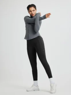 Running Cross Pocket Fleece Tight Leggings -Baleaf Clothing Shop bgr042 5 12355d99 9ae2 43c9 8e24 e19c9ab69c7a