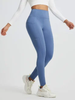 Running Cross Pocket Fleece Tight Leggings -Baleaf Clothing Shop bgr042 7