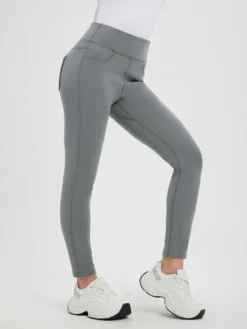 Women’s Running Denim Fleece Leggings -Baleaf Clothing Shop bgr044 2