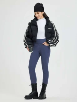 Women’s Running Denim Fleece Leggings -Baleaf Clothing Shop bgr044 6