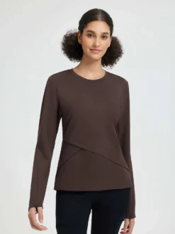 Women’s Running Striped Fleece Long-Sleeve T-Shirt -Baleaf Clothing Shop bgr047 1 41243d45 b1e8 42f5 bfe8 95fceee846f1