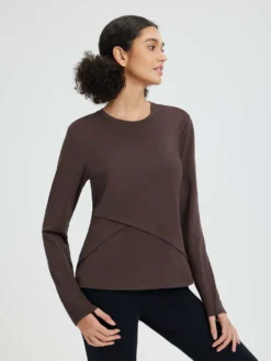 Women’s Running Striped Fleece Long-Sleeve T-Shirt -Baleaf Clothing Shop bgr047 2 d385e00f 9269 4976 a78f 35dcf7db1023