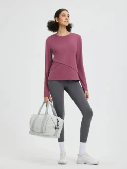 Women’s Running Striped Fleece Long-Sleeve T-Shirt -Baleaf Clothing Shop bgr047 6 1cca0b2b c9dc 4695 a8a0 e5ae109356ed