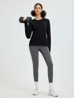 Women’s Running Striped Fleece Long-Sleeve T-Shirt -Baleaf Clothing Shop bgr047 6 2195627b 2832 49bb 871d ffaee9325a6d