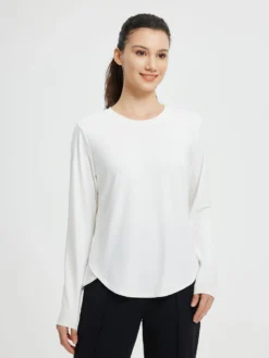 Running Cross Hem Long-Sleeve T-Shirt -Baleaf Clothing Shop bgr049 1 4357cb6e 0897 4441 b1d3 b5ff8def0a57