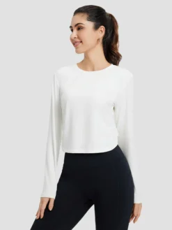 Women's Running Crew-Neck Long-Sleeve T-Shirt -Baleaf Clothing Shop bgr050 1 577d78e6 6822 44b5 af3a 8738eca4ccbf