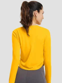 Women's Running Crew-Neck Long-Sleeve T-Shirt -Baleaf Clothing Shop bgr050 2