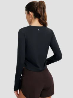 Women's Running Crew-Neck Long-Sleeve T-Shirt -Baleaf Clothing Shop bgr050 2 a142146b 5280 452a b943 f576fb031855