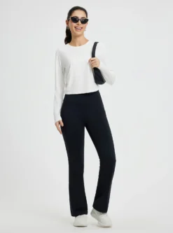 Women's Running Crew-Neck Long-Sleeve T-Shirt -Baleaf Clothing Shop bgr050 6