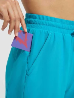 Women's 15" UPF 50+ Quick-Dry Swim Capris -Baleaf Clothing Shop bgs003 AquaBlue 3