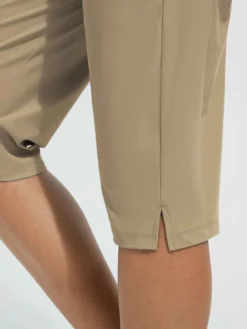 Women's 15" UPF 50+ Quick-Dry Swim Capris -Baleaf Clothing Shop bgs003 Brown 4