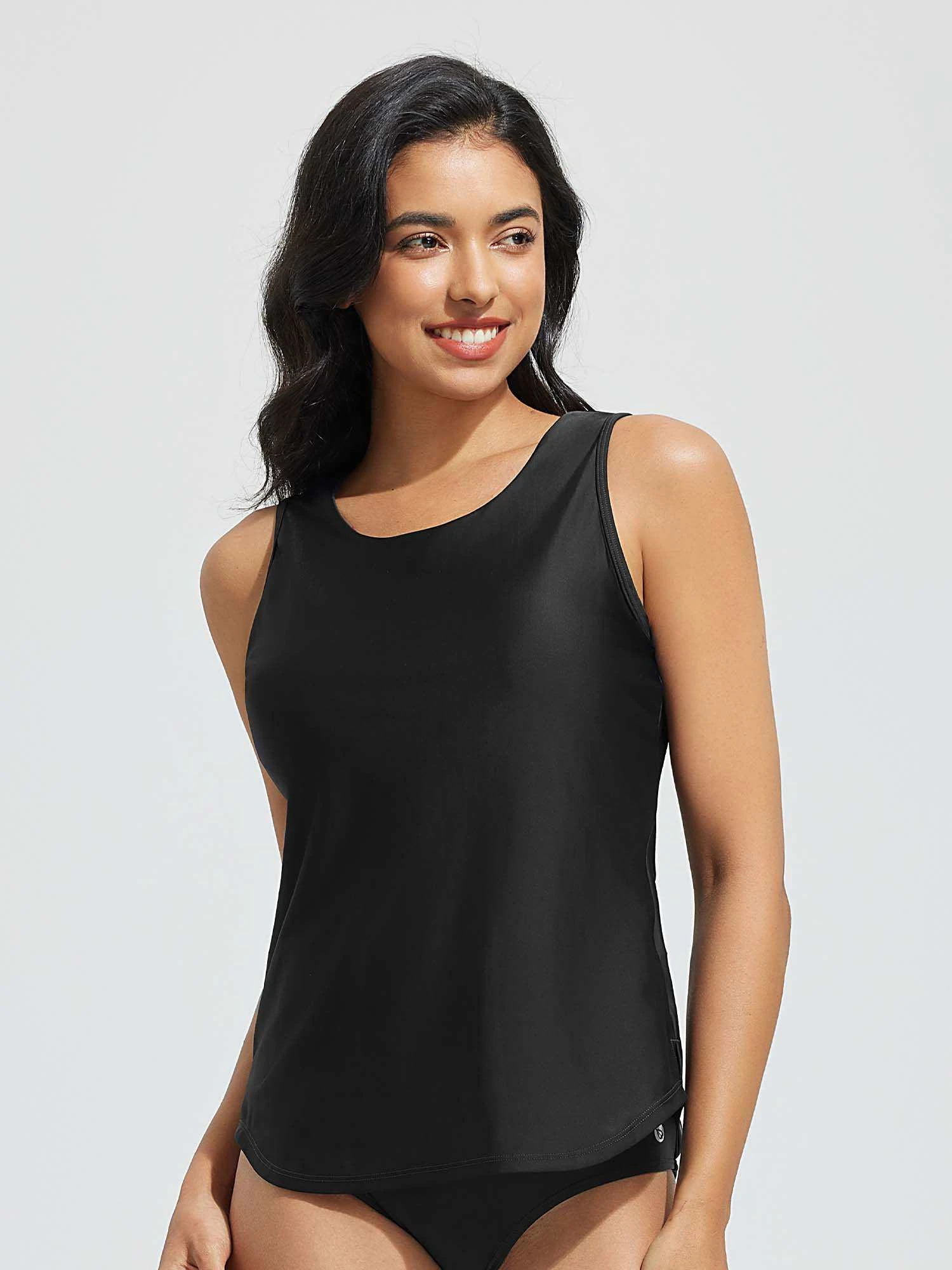 Women's High Neck Tankini Top 1 Women's High Neck Tankini Top