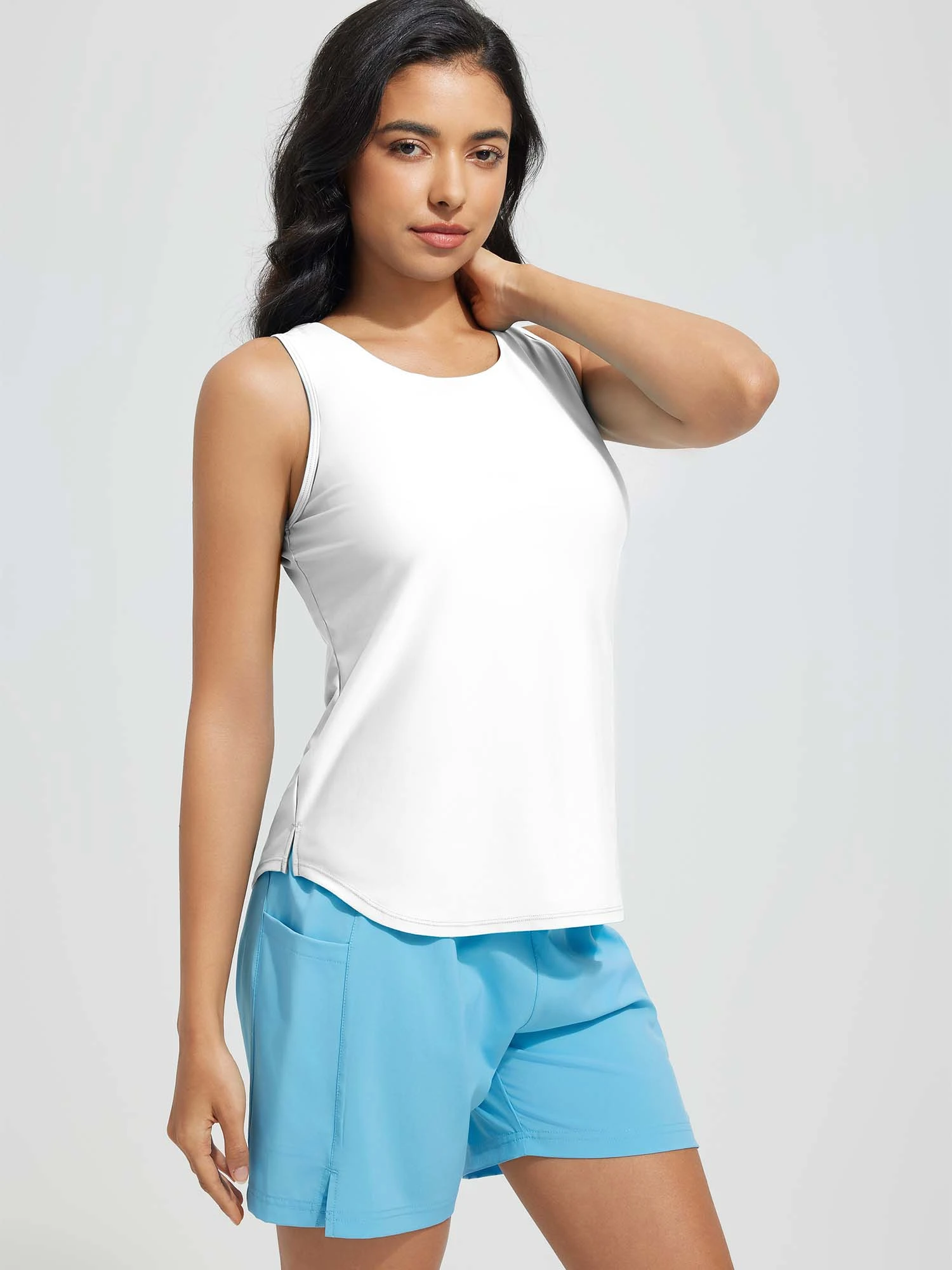 Women's High Neck Tankini Top 7 Women's High Neck Tankini Top - Image 7