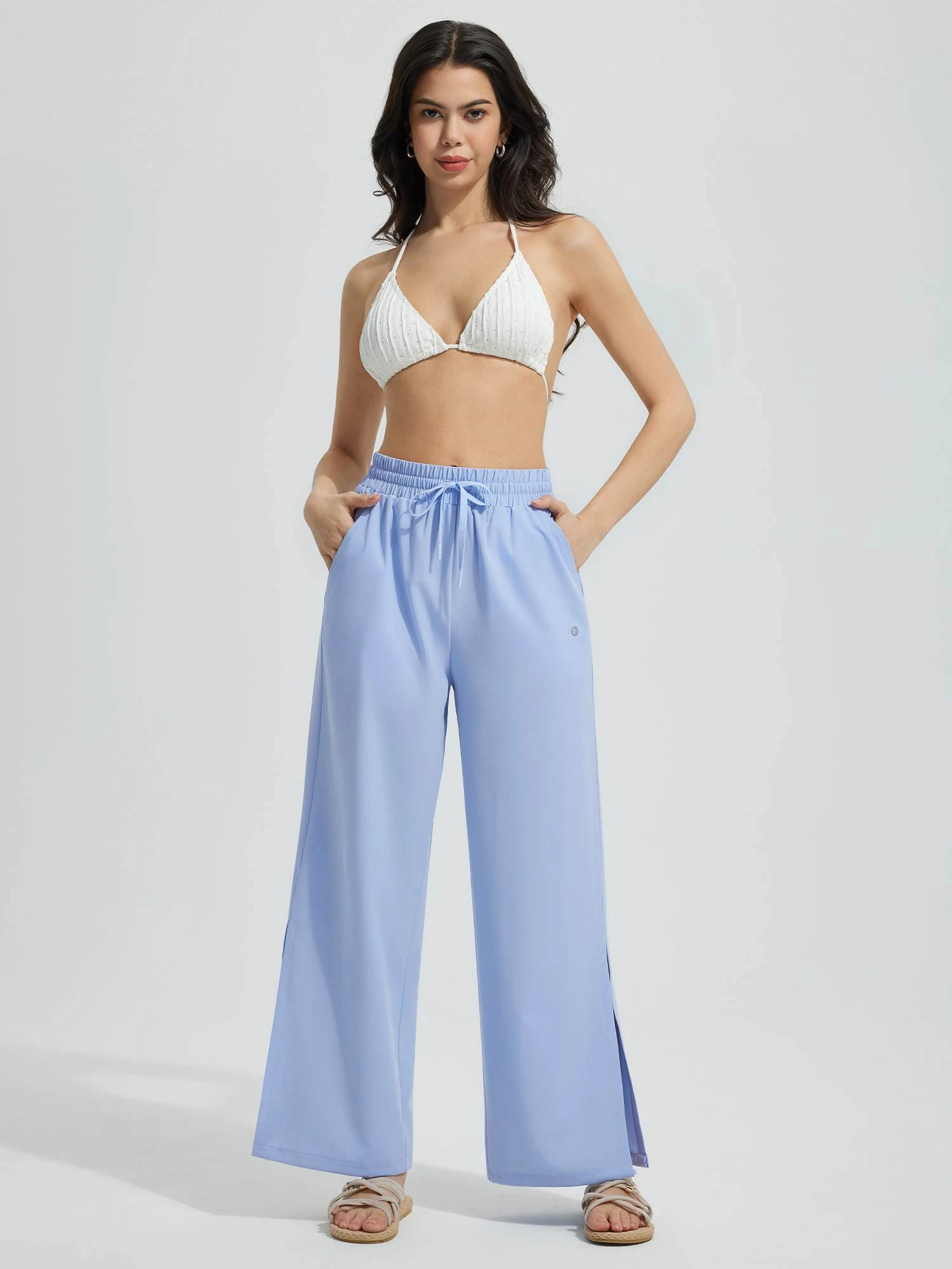 Women's UPF 50+ Quick-Dry Wide-Leg Swim Pants 20 Women's UPF 50+ Quick-Dry Wide-Leg Swim Pants - Image 20