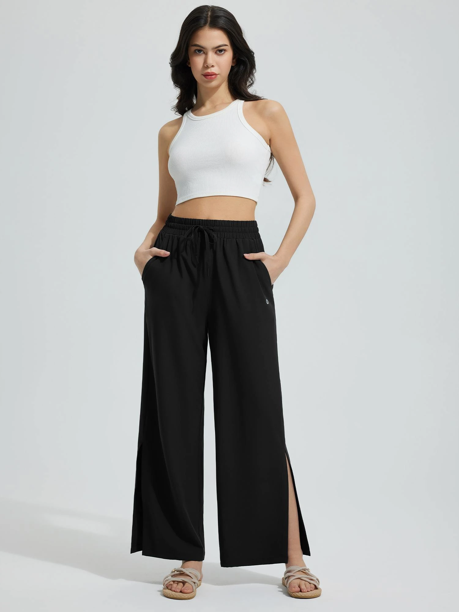 Women's UPF 50+ Quick-Dry Wide-Leg Swim Pants 5 Women's UPF 50+ Quick-Dry Wide-Leg Swim Pants - Image 5