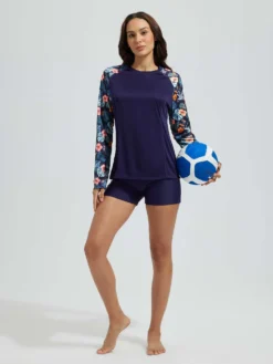 Punch Pocket Knit Printed Long Sleeve T-Shirt -Baleaf Clothing Shop bgs030 5