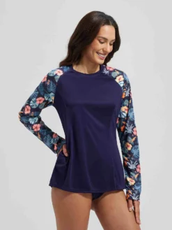 Punch Pocket Knit Printed Long Sleeve T-Shirt -Baleaf Clothing Shop bgs030 2