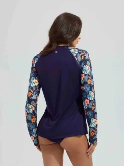 Punch Pocket Knit Printed Long Sleeve T-Shirt -Baleaf Clothing Shop bgs030 3