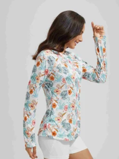 Women's 1/4 Zip Printed Rash Guard -Baleaf Clothing Shop bgs032 2 6ab9b763 ec00 4a76 a248 2d9e3449e58c