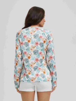 Women's 1/4 Zip Printed Rash Guard -Baleaf Clothing Shop bgs032 3 422efe2e 07e3 462b 85cc 84c416147f20