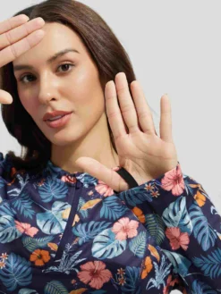 Women's 1/4 Zip Printed Rash Guard -Baleaf Clothing Shop bgs032 6