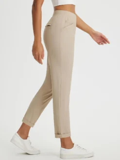 Dynamic Form High-Rise Tapered Trousers 23 Dynamic Form High-Rise Tapered Trousers -Baleaf Clothing Shop bgy011 2 a5a094a8 ca21 47f8 be81 f2958d0dc5e3