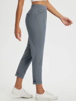Dynamic Form High-Rise Tapered Trousers 34 Dynamic Form High-Rise Tapered Trousers -Baleaf Clothing Shop bgy011 2 af2beb3c b6e3 4bd9 9fbc 4230c333ce80