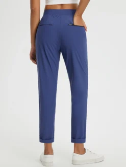 Dynamic Form High-Rise Tapered Trousers 29 Dynamic Form High-Rise Tapered Trousers -Baleaf Clothing Shop bgy011 3