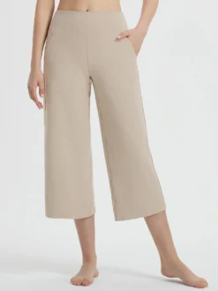 Secret Breeze High-Rise Wide-Leg Capris -Baleaf Clothing Shop bgy032 1 f274302a b1ca 4963 8097 b7d4fb239298