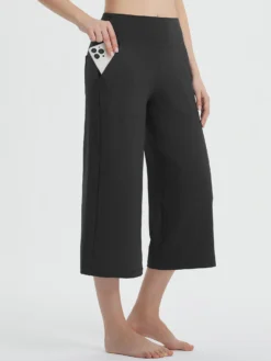 Secret Breeze High-Rise Wide-Leg Capris -Baleaf Clothing Shop bgy032 2