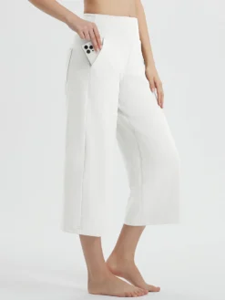 Secret Breeze High-Rise Wide-Leg Capris -Baleaf Clothing Shop bgy032 2 63a10f08 636d 4806 b0e8 1d04243b8ce4