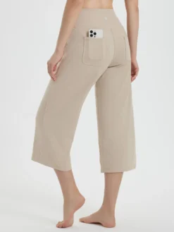 Secret Breeze High-Rise Wide-Leg Capris -Baleaf Clothing Shop bgy032 3 0278df1c 1d93 4f20 9633 30e76cbb39a3