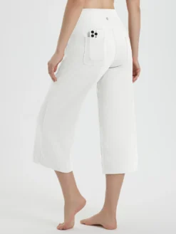 Secret Breeze High-Rise Wide-Leg Capris -Baleaf Clothing Shop bgy032 3 19a2f23a 4b3e 444a 8370 2a83e42d3219