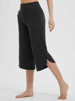 Secret Breeze Curved Hem Capris -Baleaf Clothing Shop bgy033 5 ef3c07e3 5fcb 4696 914f 528b170fcbd0