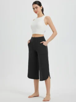 Secret Breeze Curved Hem Capris -Baleaf Clothing Shop bgy033 6 2caee024 1b48 457b 9aa8 7f9ae43bdb8b