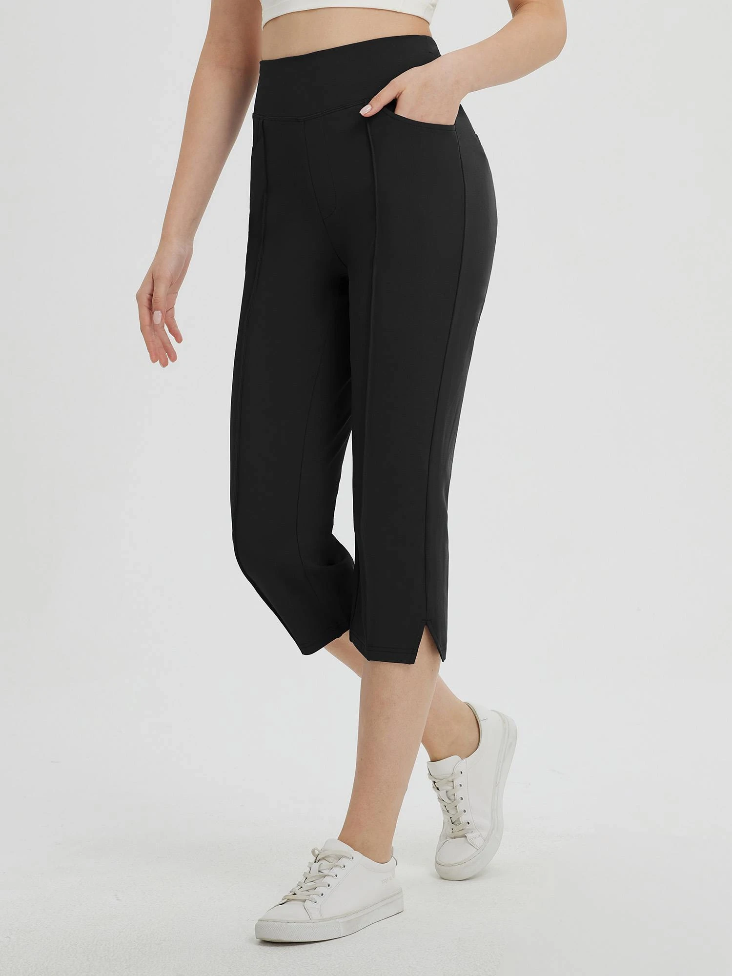 Women's High-Waisted Capri Leggings 19 Women's High-Waisted Capri Leggings - Image 19