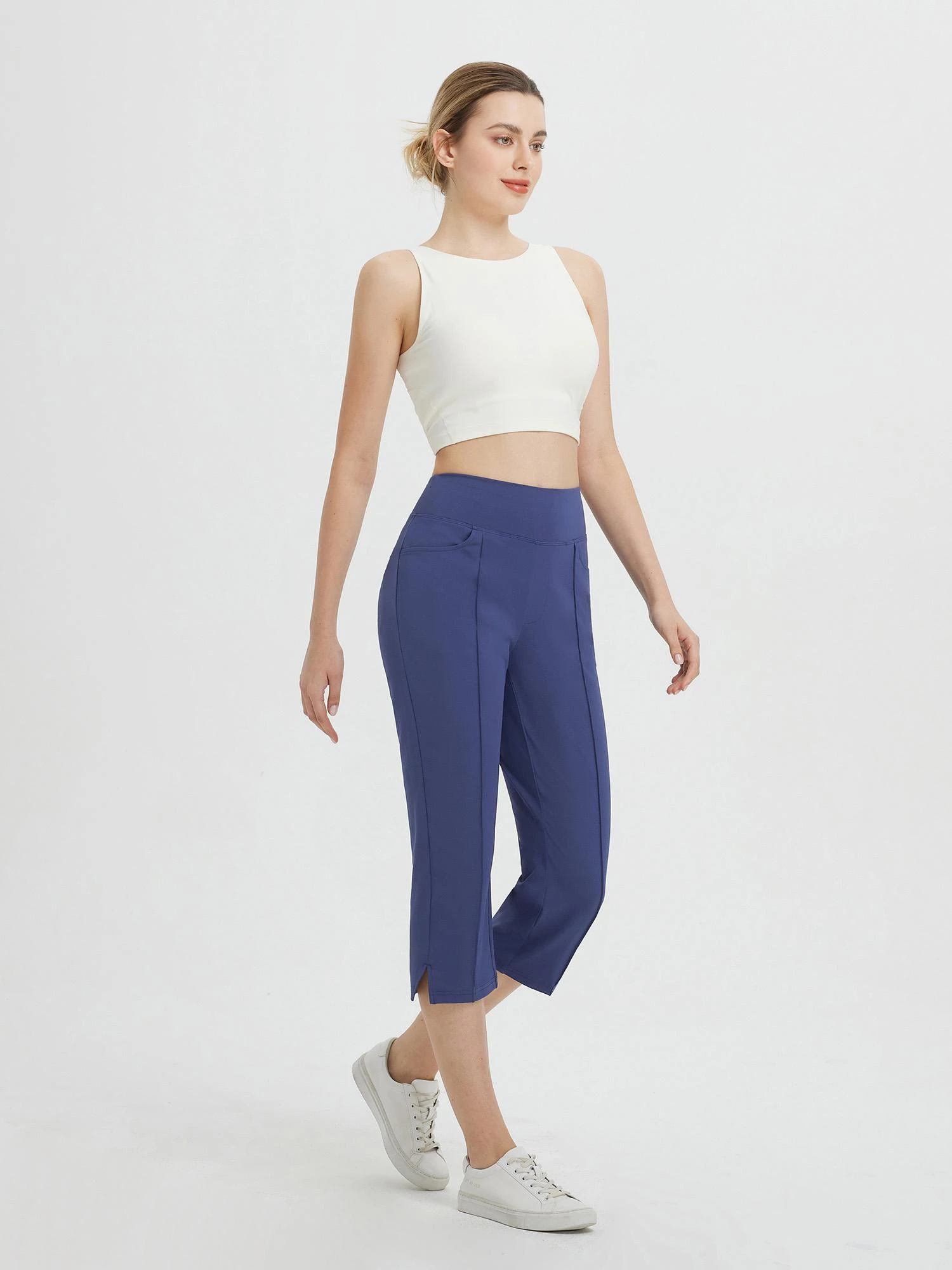 Women's High-Waisted Capri Leggings 6 Women's High-Waisted Capri Leggings - Image 6