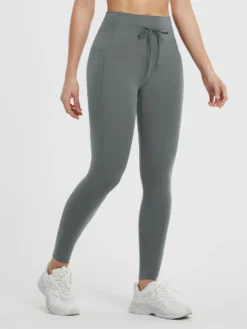 Women’s Yoga Adjustable High-Waisted Leggings -Baleaf Clothing Shop bgy051 1