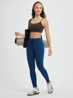 Women’s Yoga Adjustable High-Waisted Leggings -Baleaf Clothing Shop bgy051 6