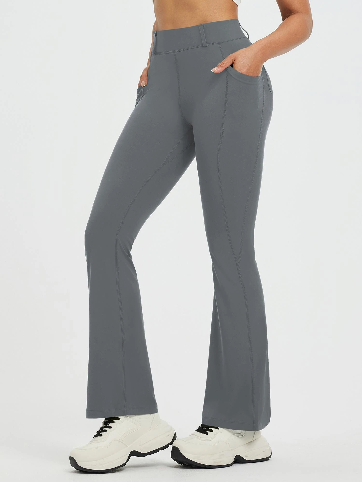 Women’s Yoga Workwear High-Waisted Flared Pants 19 Women’s Yoga Workwear High-Waisted Flared Pants - Image 19