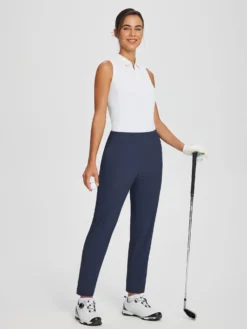 Golf Zipper Pockets Stretch Travel Pants -Baleaf Clothing Shop bgy060 4