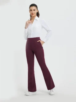 Women's Yoga Business High-Waisted Flared Pants 33 Women's Yoga Business High-Waisted Flared Pants -Baleaf Clothing Shop bgy062 2 24ee2673 cdbb 4462 9192 b9f920f3eed0