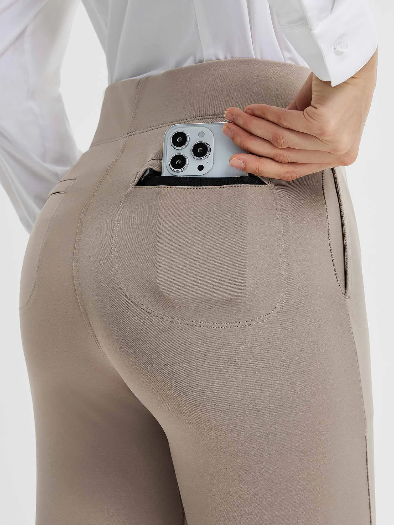 Women's Yoga Business High-Waisted Flared Pants 5 Women's Yoga Business High-Waisted Flared Pants - Image 5