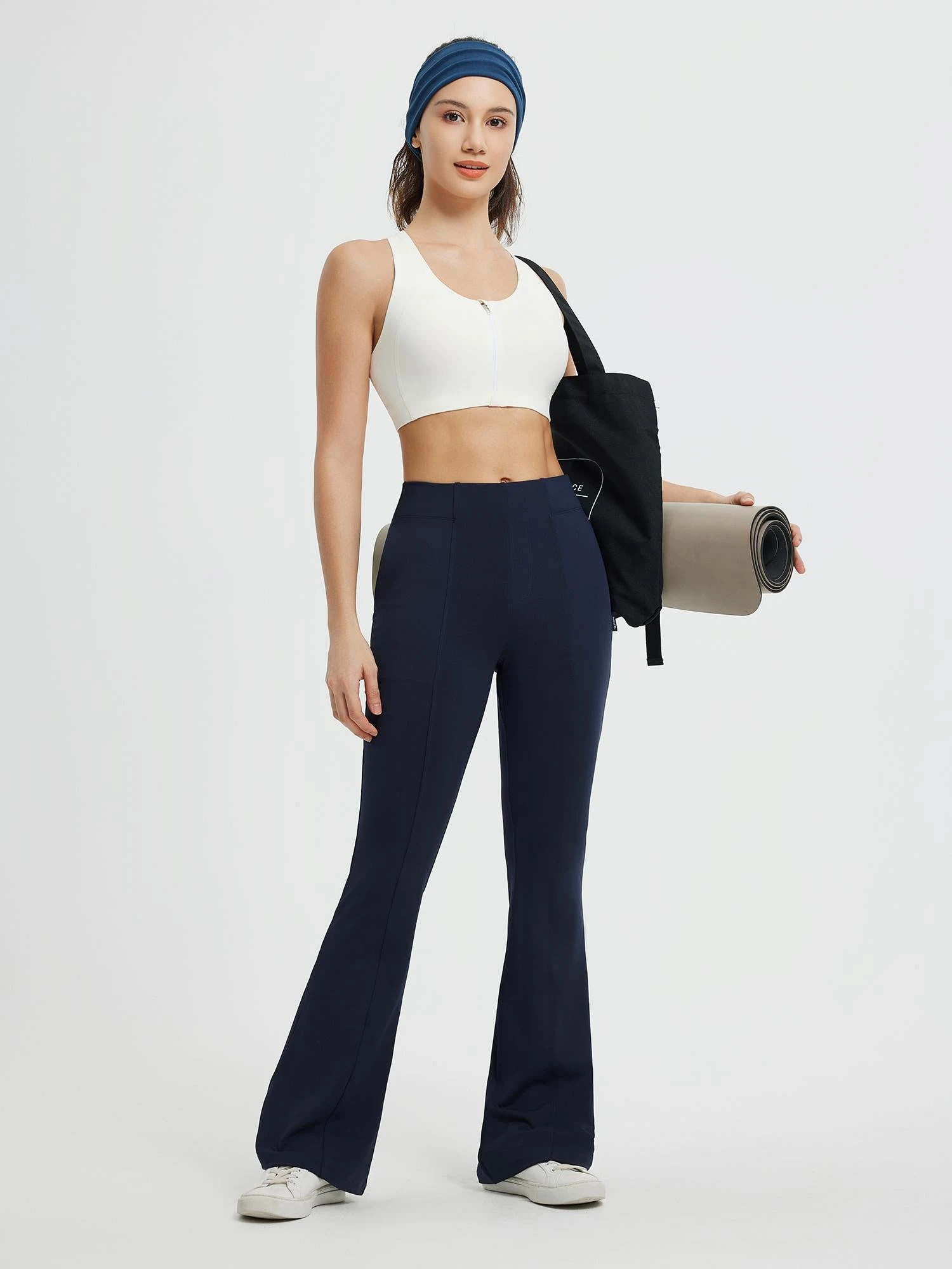 Women's Yoga Business High-Waisted Flared Pants 7 Women's Yoga Business High-Waisted Flared Pants - Image 7