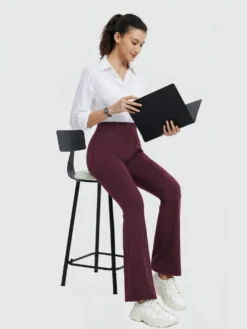 Women's Yoga Business High-Waisted Flared Pants 32 Women's Yoga Business High-Waisted Flared Pants -Baleaf Clothing Shop bgy062 6 621d4c52 b37b 45e0 b78f c4ecf0c9e6d4