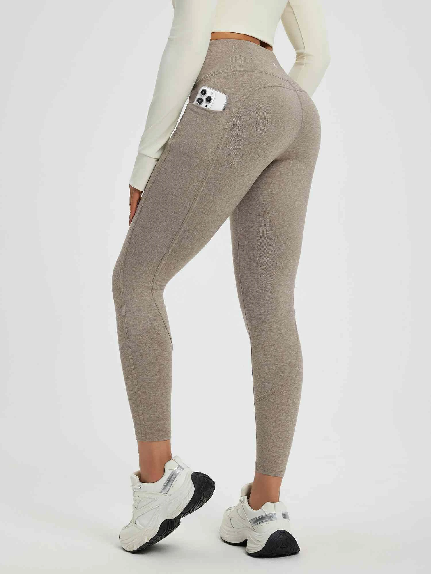 Women’s Yoga Floral Fleece High-Waisted Leggings 11 Women’s Yoga Floral Fleece High-Waisted Leggings - Image 11