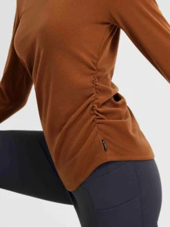 Yoga Side Drawstring Long Sleeve Shirt -Baleaf Clothing Shop bgy069 4